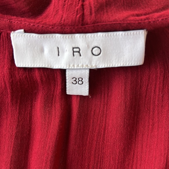 IRO Red Ruffle Top - Picture 6 of 11